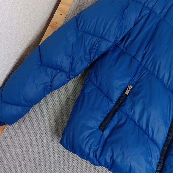 Tommy Hilfiger Puffer Jacket/Coat Womens Small Aspen Blue Hooded Logo Ski Winter - Picture 5 of 16